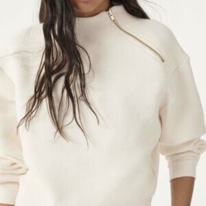 ba&sh Ricardo Sweatshirt, Off-White Size 0